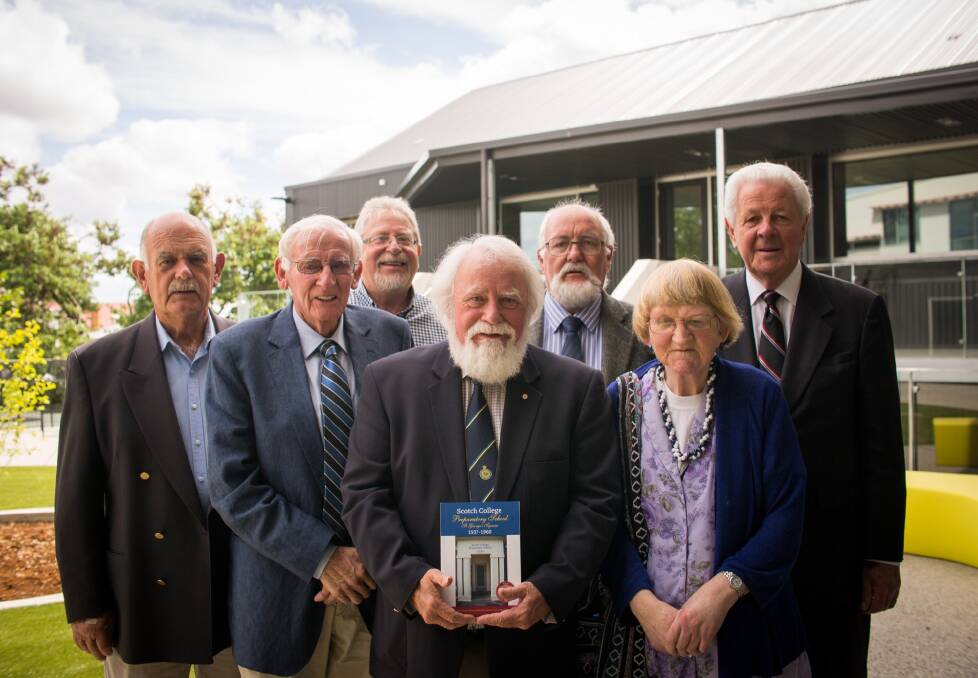 History: The authors and researchers Russell Hogarth, David Dixon, Julian Burgess, Paul Richards AM, Jenny Gill, Keith Sykes, and Don Wing AM. Picture: Jasper da Seymour