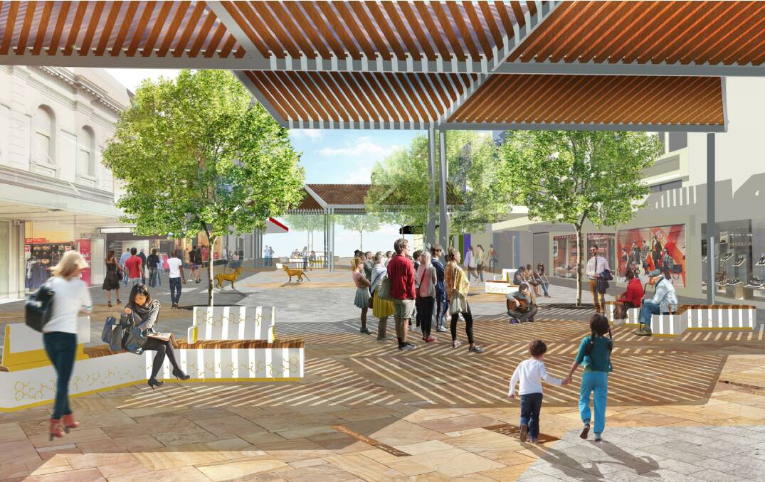 Shiny: The final design for the Brisbane Street Mall upgrades, with work beginning this month. Picture: Supplied/City of Launceston