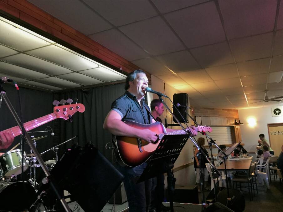 Cash: Daniel Thompson of "Johnny Cash, The Concert" performs at the Australian Italian Club in Prospect on Sunday.