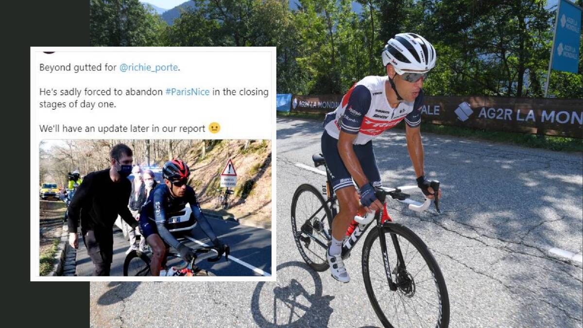Devastating setback for Tasmanian Richie Porte cycling in Paris