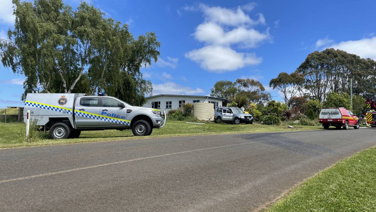 SIEGE: A man has been taken into custody after refusing to leave a Flowerdale property on Monday. 