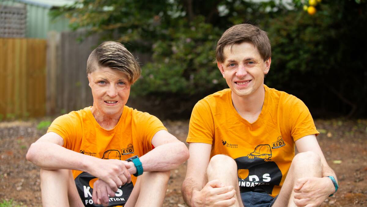 Overcoming Trauma: Devonport brothers Spencer and Fletcher Connelly are looking forward to the trauma recovery camp at Camp Clayton. Picture: Eve Woodhouse