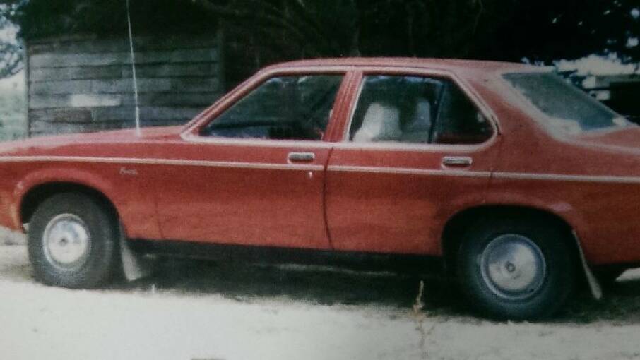 Darlene Geertsema's 1977 Holden Sunbird - found near the Devonport football oval in 1978. Picture: Tasmania Police