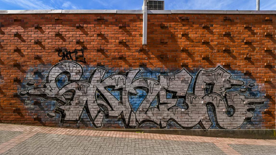 Graffiti, hoons destroy Launceston CBD