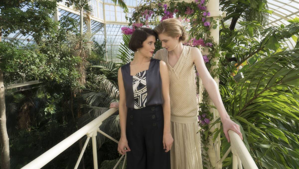 A MOMENT IN TIME: Elizabeth Debicki and Gemma Arterton as Vita Sackville-West and Virginia Woolf. Picture: Supplied. 