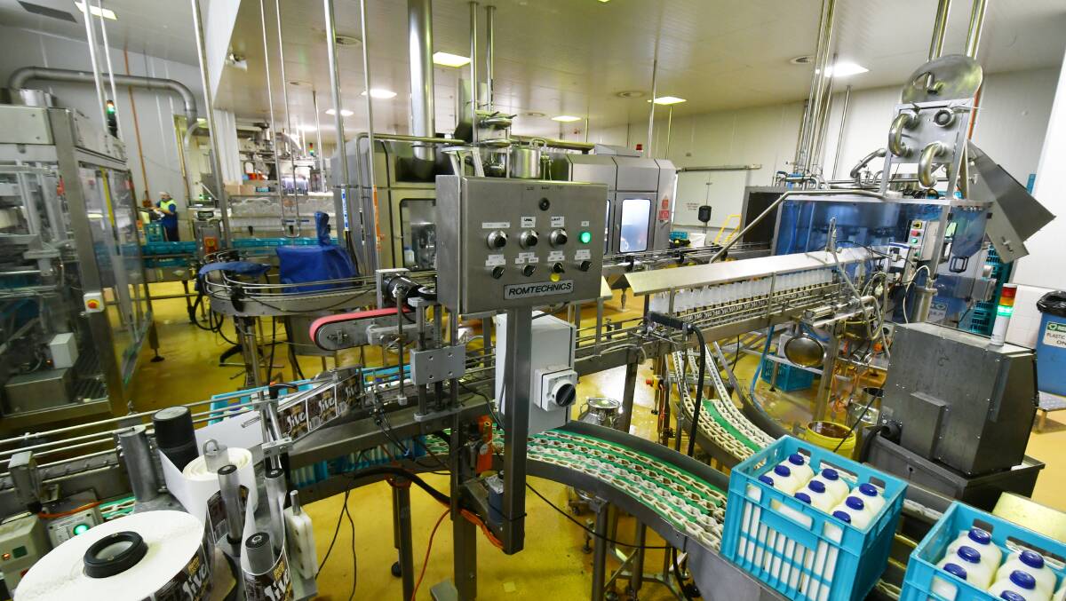 Betta Milk's Burnie production facility. Picture: Brodie Weeding.