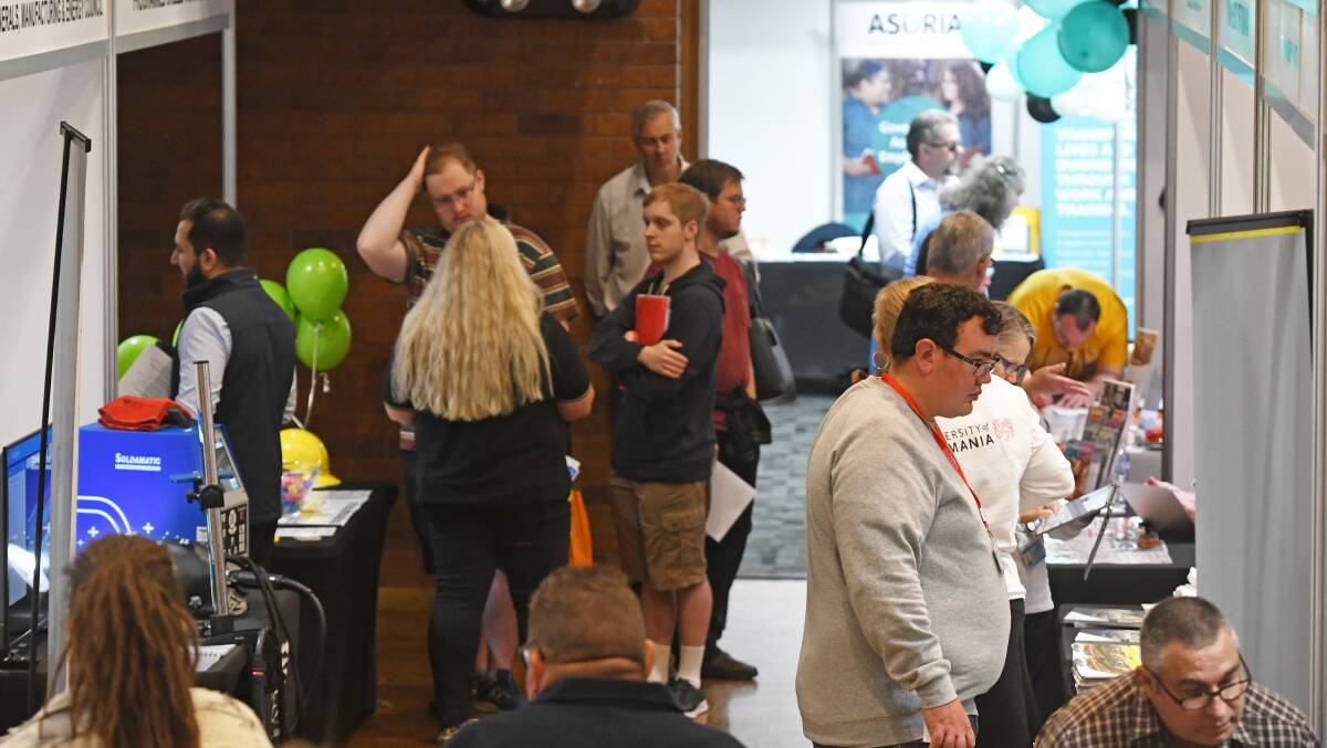 A recent jobs fair. Picture: Brodie Weeding.