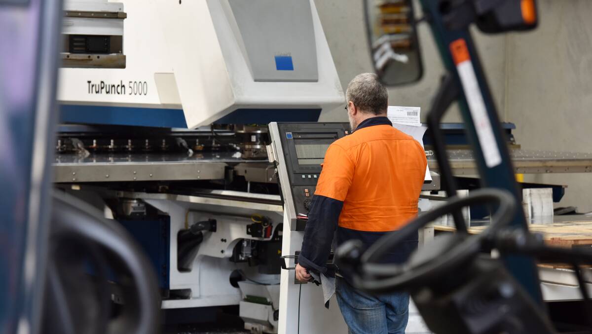 A lower Australian dollar has helped Tasmanian manufacturing, Deloitte Access Economics says. Picture: Brodie Weeding.