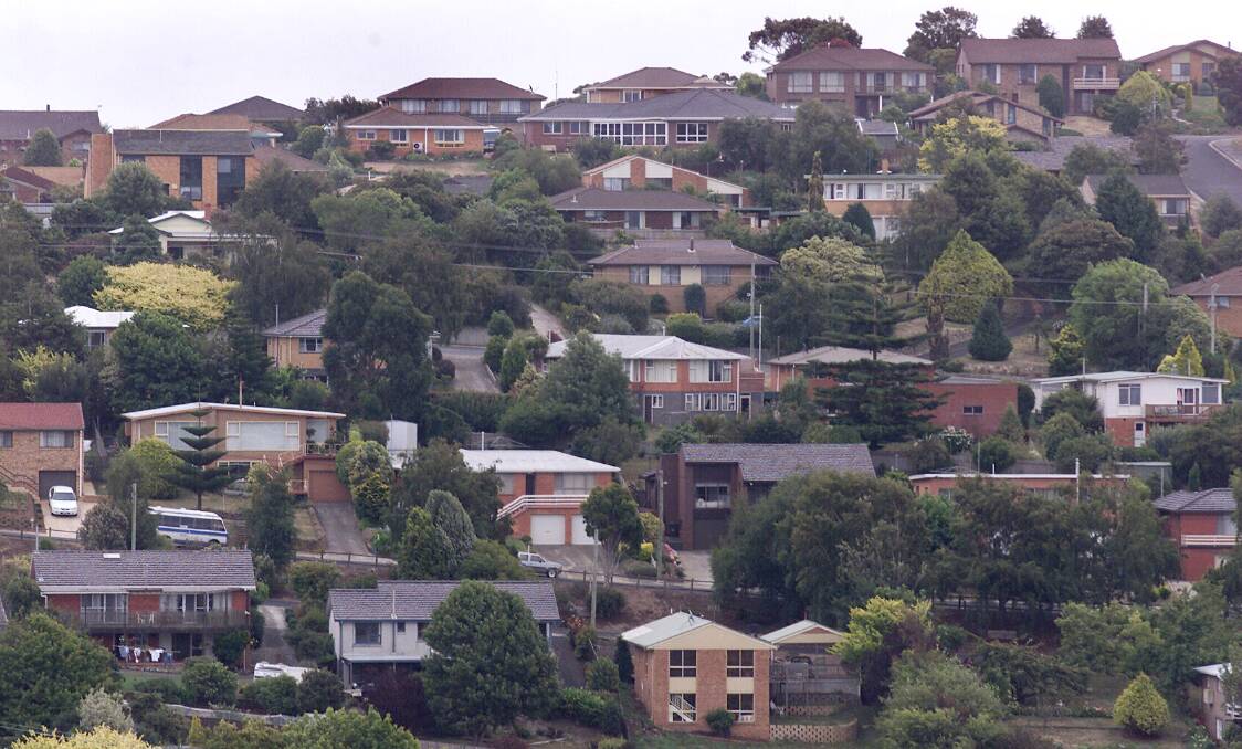 Tasmania's strong housing price growth is bad news for many would-be buyers. File picture