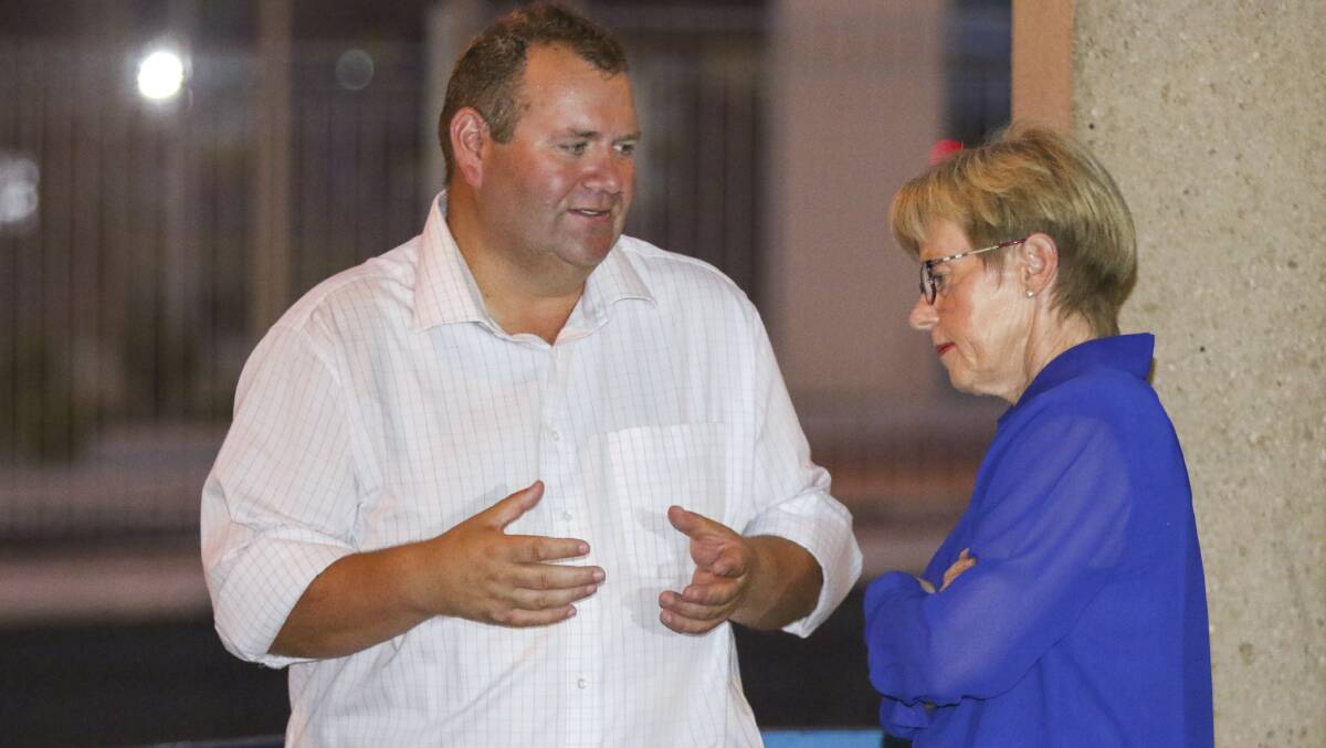 MIXED FORTUNES: Adam Brooks and Joan Rylah on election night, 2018.