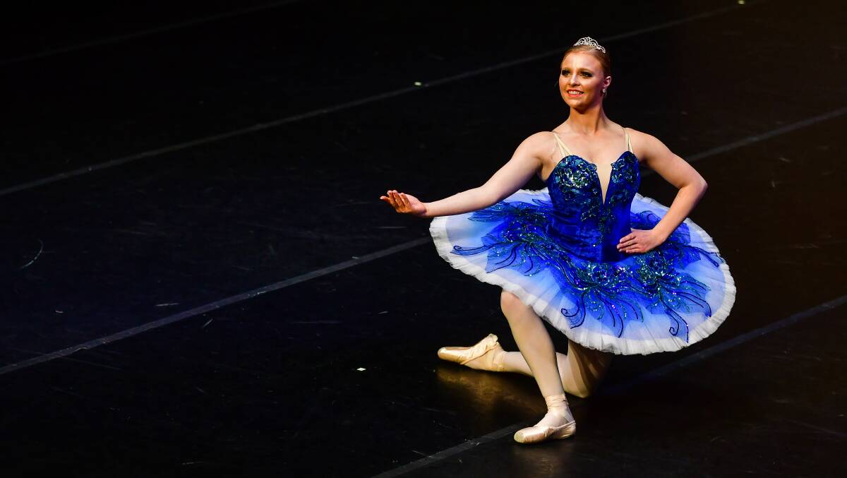 Jayde Hinchcliffe dances in the restricted classical solo, 14 years and over section. 