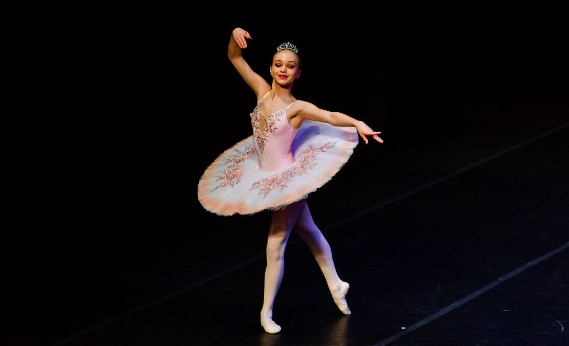 Jade Freeman dances in the restricted classical solo, 14 years and over category.
