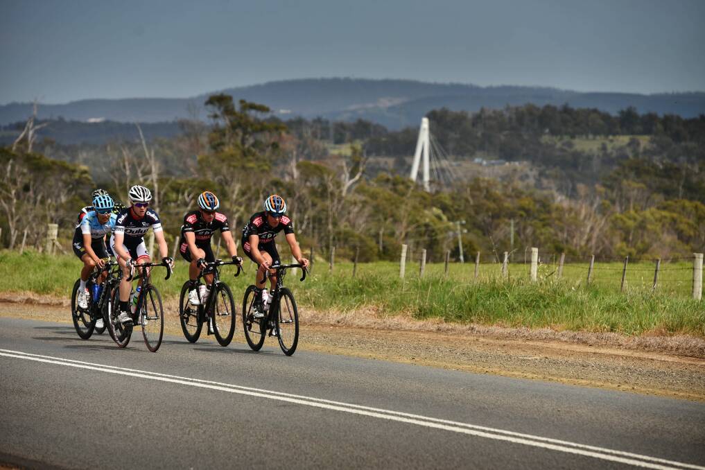 TOUR OF TASMANIA: In 2015, the third stage took riders from East Devonport to George Town. In 2016, cyclists rode from George Town to Grindelwald. Picture: Scott Gelston