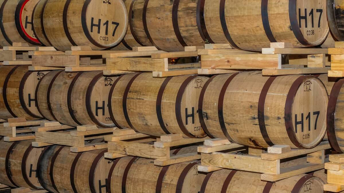 The barrels were originally used to store sherry and tawny port. Picture: Neil Richardson