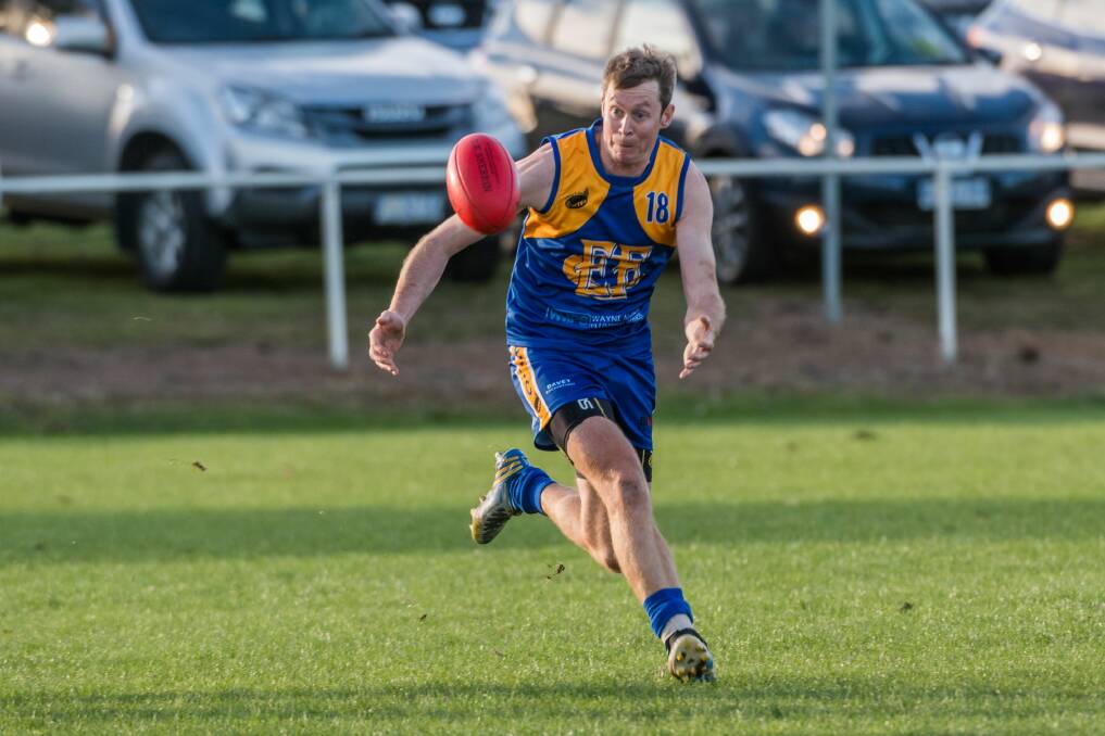 James Conroy playing for Evandale Football Club. Picture: Phillip Biggs