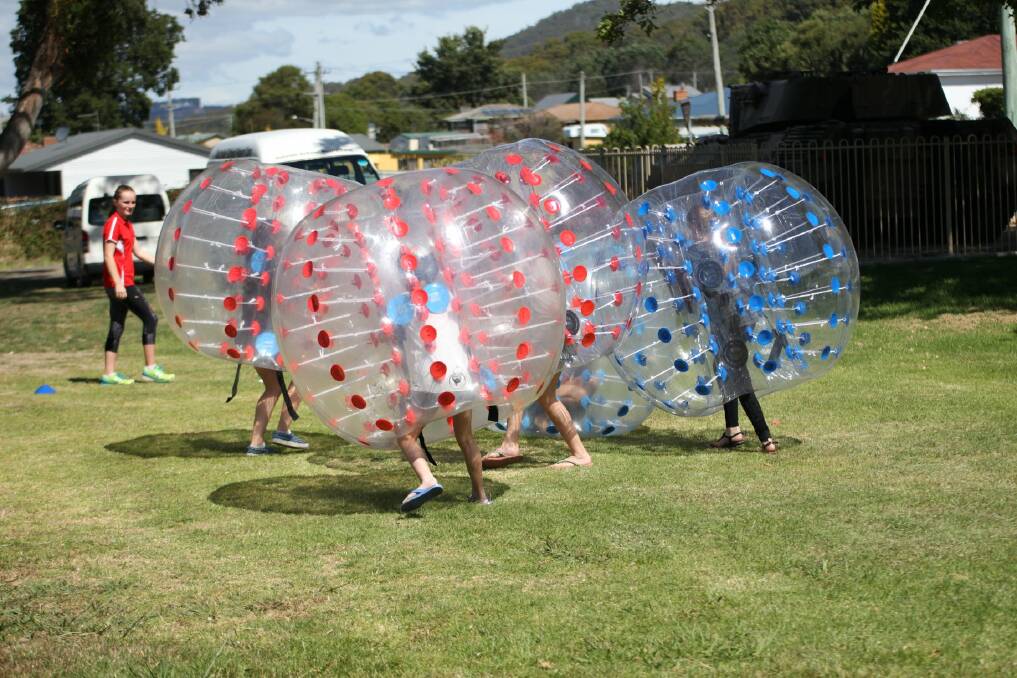 SOCCER FUN: South Launceston's Door of Hope Christian Church will organise bubble soccer for children in attendance. The festival will run between 3pm and 6.30pm. Picture: Supplied