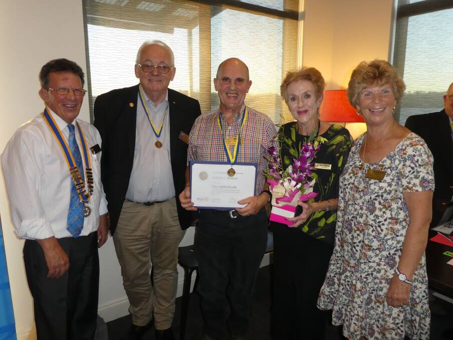 Rotary Club of West Tamar president David Annear, assistant governor of Rotary District 9830 Tasmania Lex van Dongen, club member Rob Midson, Liz Mison and former Rotary Club of West Tamar president Kathryn Darlow. Picture: Supplied