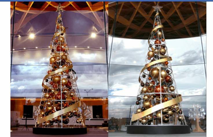 CONTEMPORARY TREE: These two designs were sent to members in the letter as examples of what a new tree could look like. Picture: Supplied