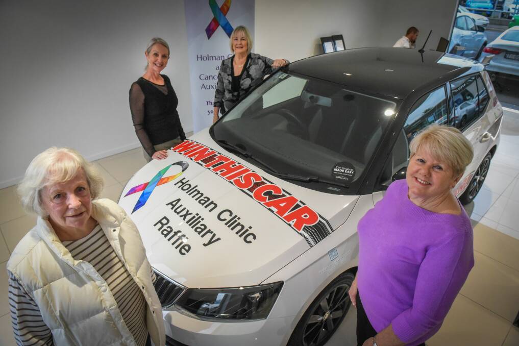 Holman Clinic Auxiliary members Kaye Garwood and Lola Lewis, Buckby Motors Marketing Manager Kim Carlton and auxiliary president Lynda Eastwood. Picture: Paul Scambler