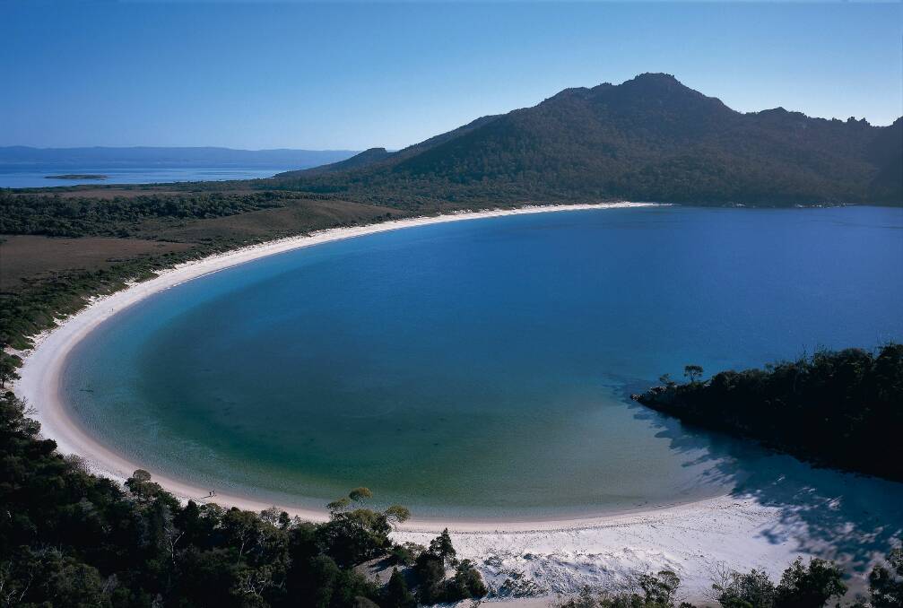 CRUISE LINERS: More than 4000 people on four cruise ships will dock at Coles Bay over the next two months. Picture: Tourism Tasmania