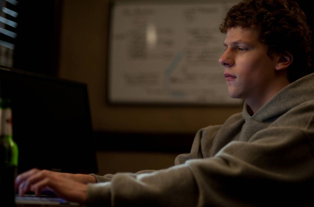 Jesse Eisenberg in The Social Network. Picture: Supplied