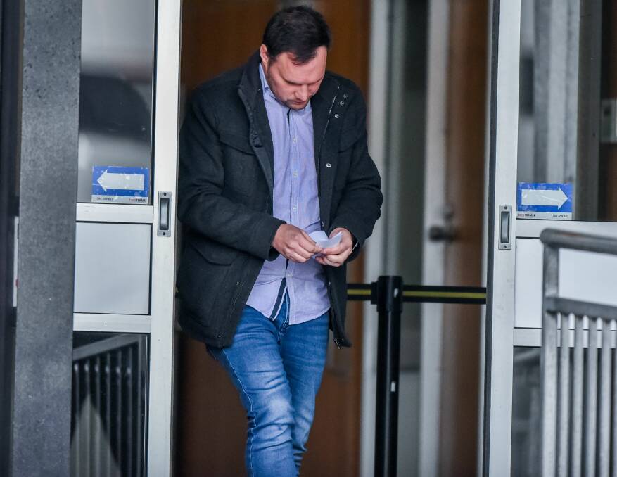 CONMAN: Kane Scott Dallow leaving the Launceston Magistrates Court last week. 