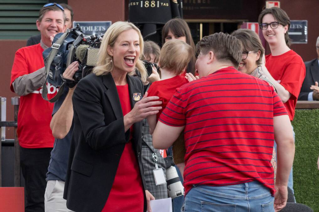 Labor leader Rebecca White was dominant for her party in Lyons. Picture by Phillip Biggs