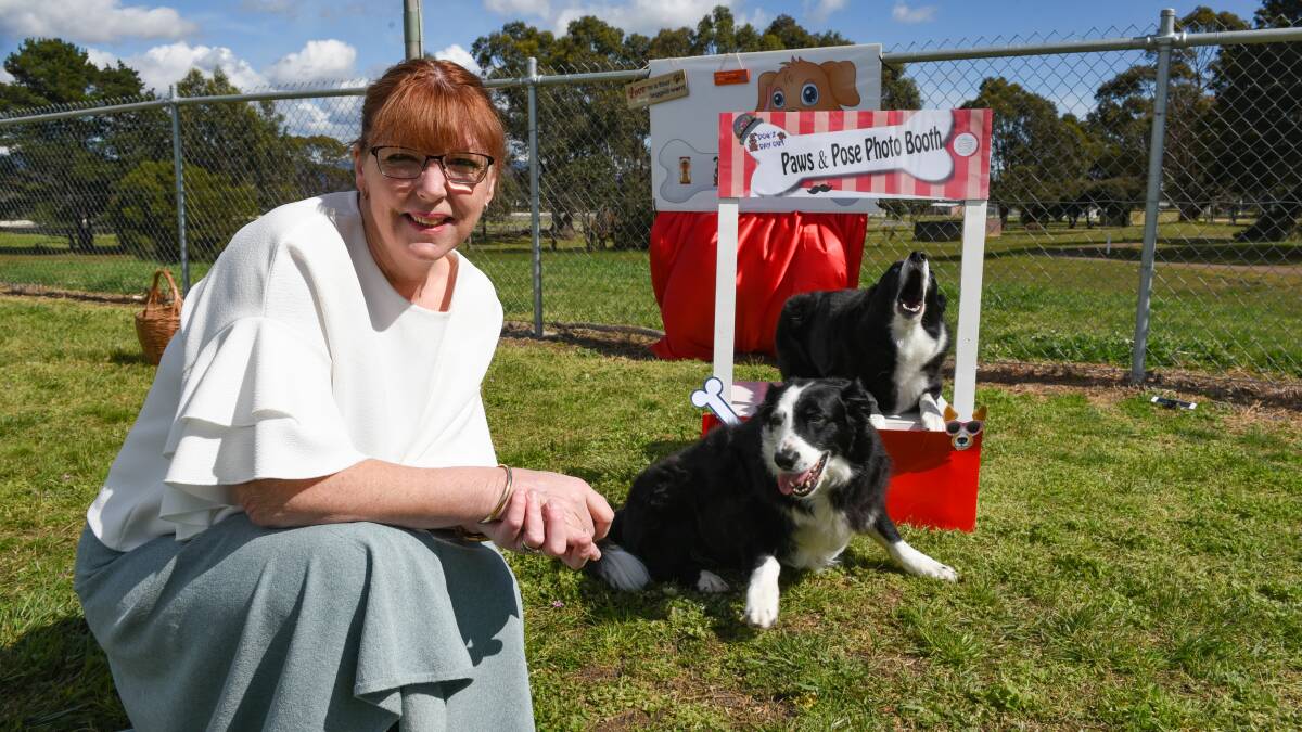 PAW PRIDE: George Town's Tina Nicholls with her dogs Holly and Sox. Picture: Paul Scambler.