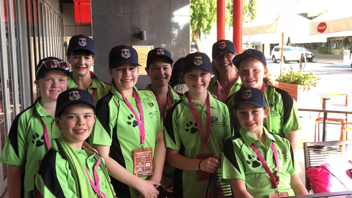 TEAM LAUNCESTON: The Launceston Church Grammar Tournament of Minds team which has travelled up to Darwin for the international finals. Picture: Supplied 