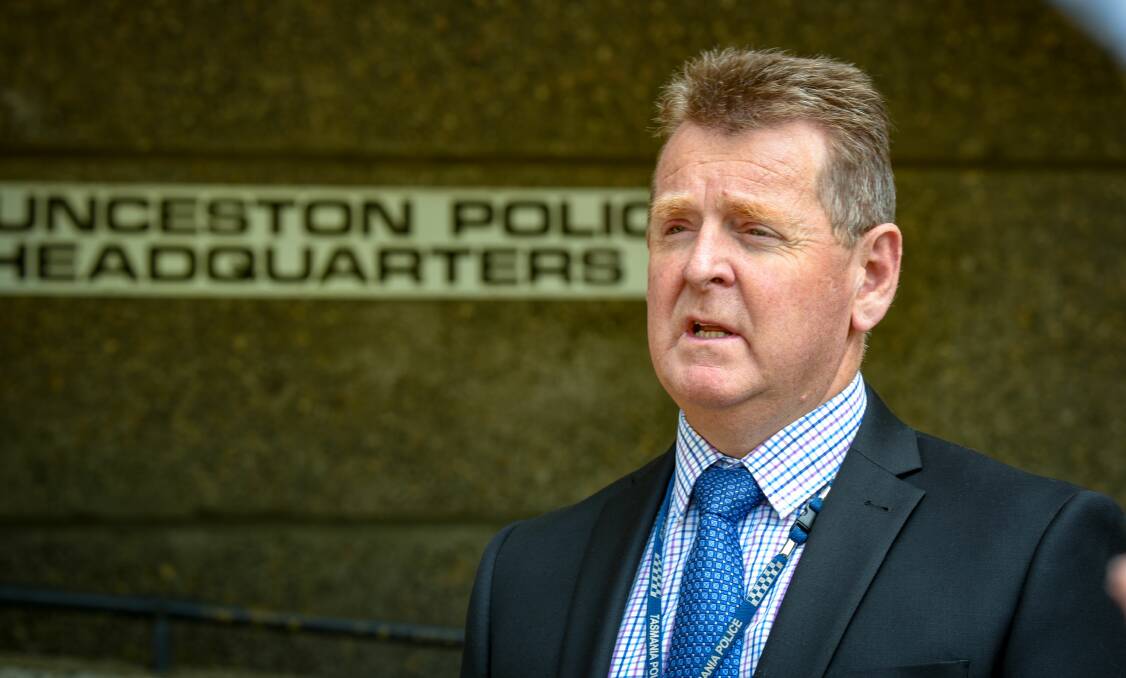 Tasmanian Police Acting Inspector John Parker. Picture: Paul Scambler 