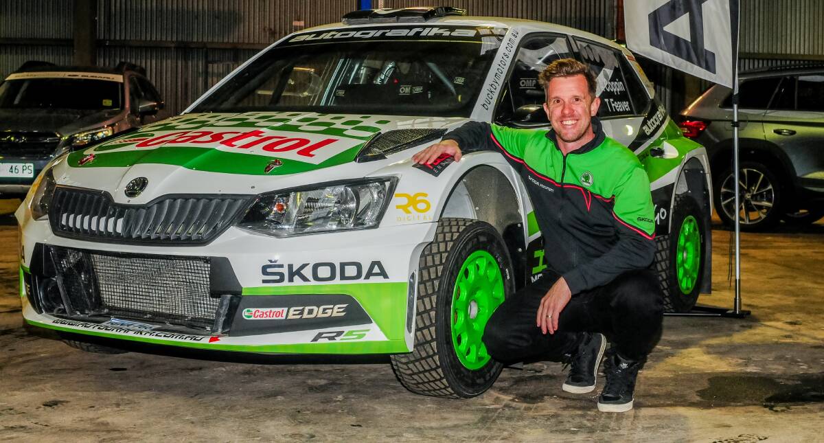 READY: CAMS Australian Rally Championship driver Adrian Coppin gears up for this weekend's Rally Tasmania event. Picture: Neil Richardson 