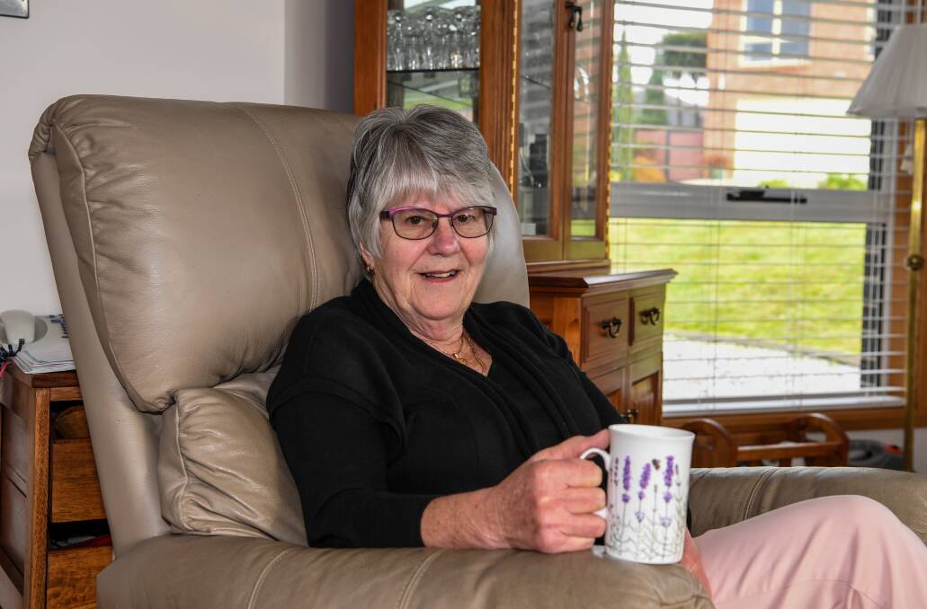 RECOVERED: Naida Jillett, of Legana, contracted COVID-19 in March and is now donating convalescent plasma as part of a treatment trial. Picture: Neil Richardson 