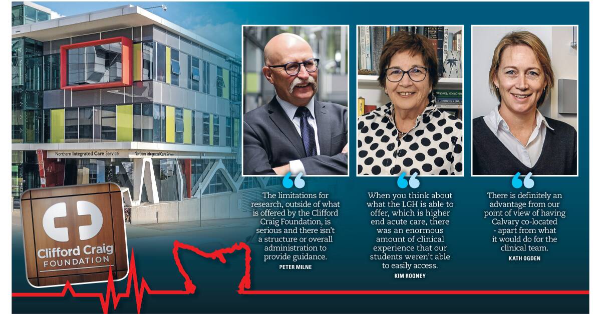 OPPORTUNITY: With Calvary Healthcare's $100 million unsolicited bid for a co-located hospital in Launceston on the table, stakeholders say research, training and education could be a key element of the transformation. 
