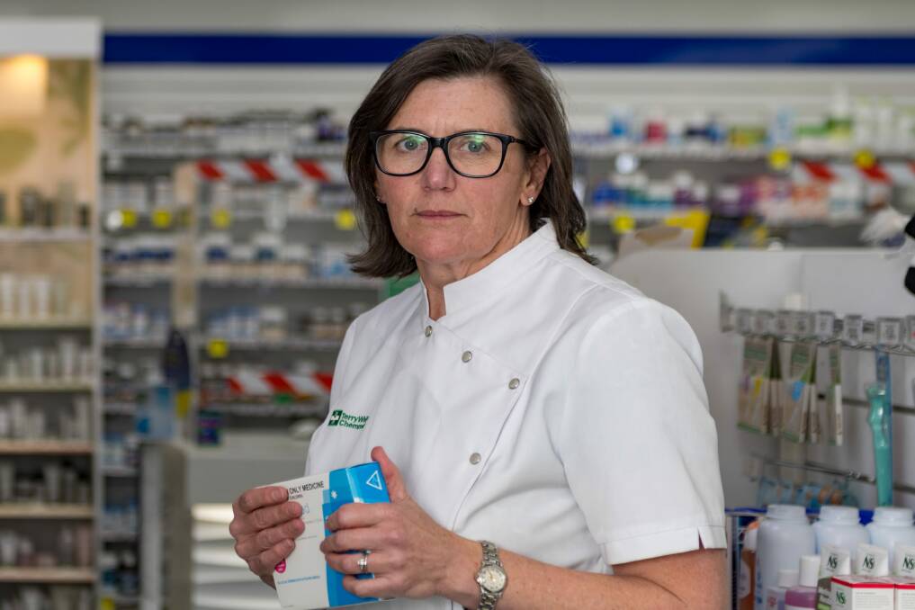 ISSUE: Pharmacy Guild of Australia state branch president Helen O'Byrne says pharmacists are ready to assist with the roll-out, but they need authorisation first. Picture: Phillip Biggs