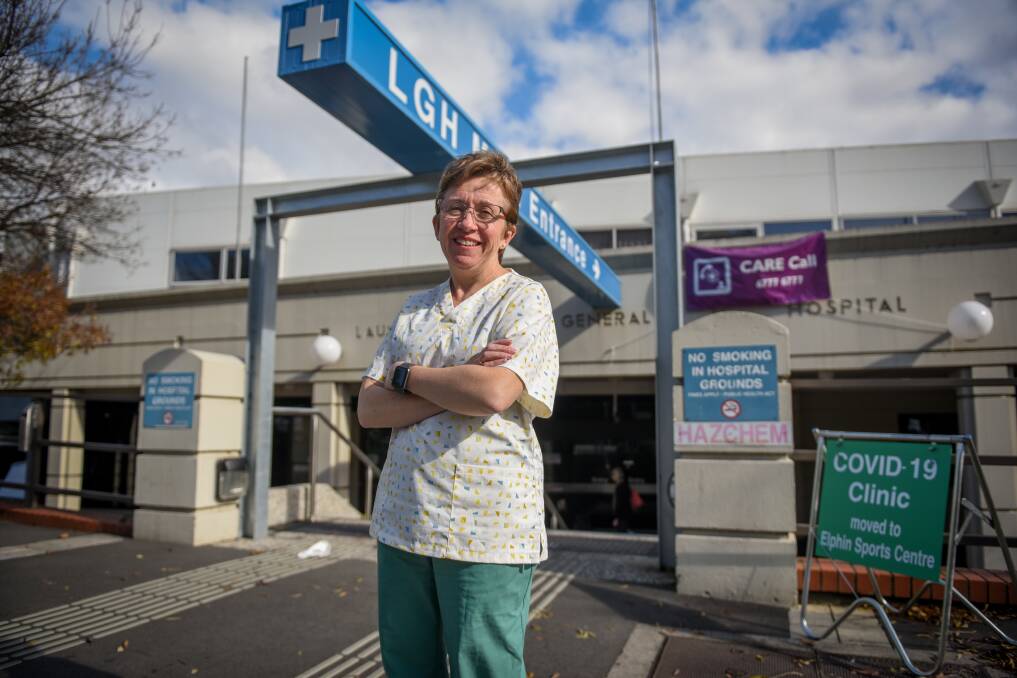 Launceston General Hospital obstetrician Amanda Dennis helps new mums with their babies and is also a mother herself. Picture: Paul Scambler 