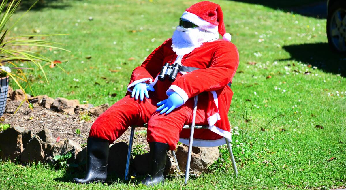 Lilydale is celebrating the silly season with a stuffed Santa craze taking over the town. Pictures: Neil Richardson. 