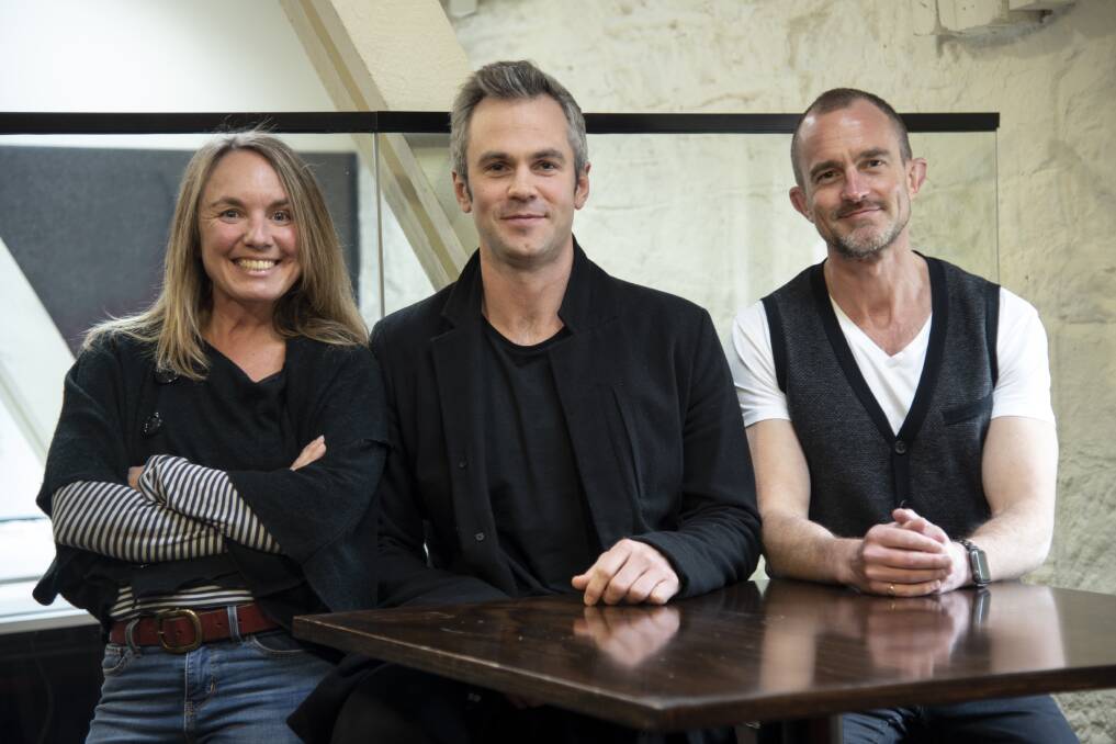 IDENTITY: The Naked State project interviewers Jane Binning, Matt Fishburn and Jimmy Clough. Picture: Supplied 