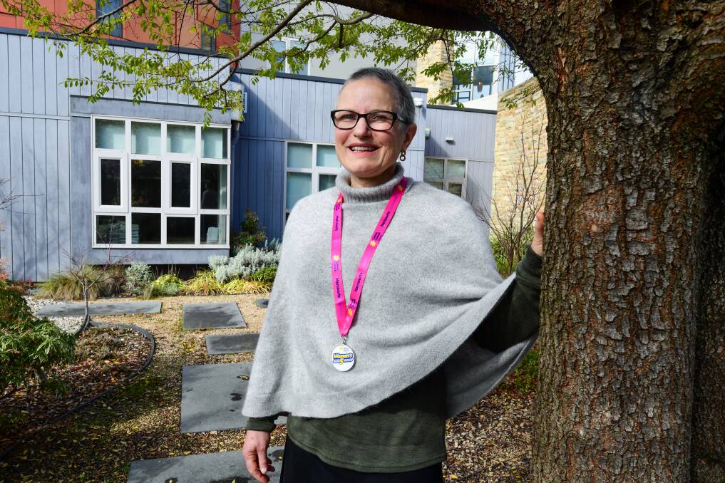 GOOD CAUSE: Launceston nurse Danielle Bywaters, who was diagnosed with breast cancer last year, is participating in this year's Cancer Council Women's 5K Walk Run event. Picture: Neil Richardson 