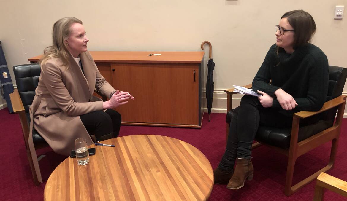 The Examiner's health reporter Jessica Willard catches up with the state's new Health Minister Sarah Courtney. 