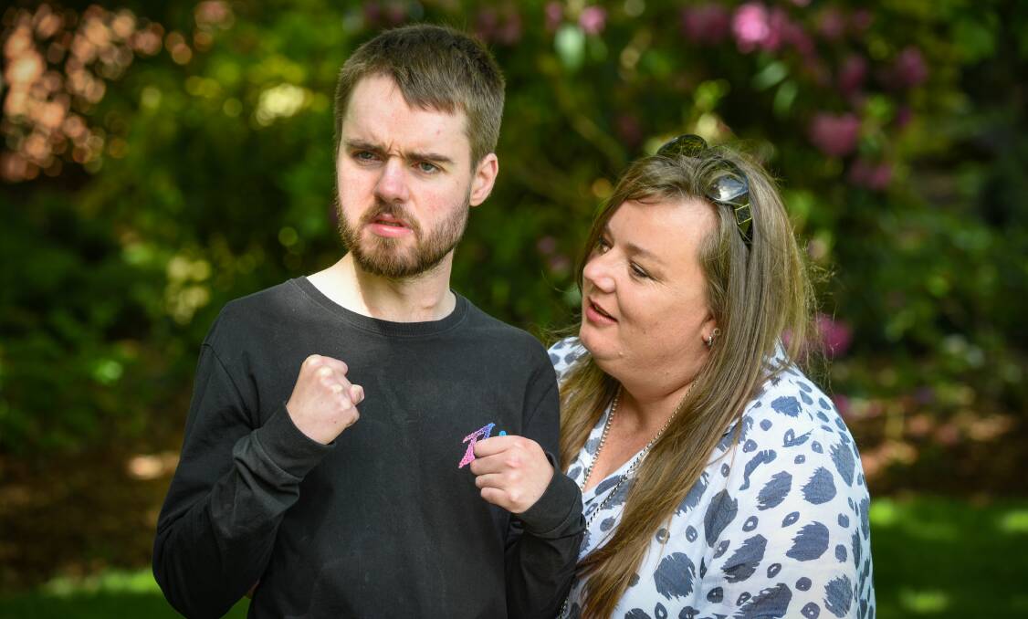 Lyn Cleaver with son Jeremy Bester, 28, who was diagnosed with refractory epilepsy as a child. 