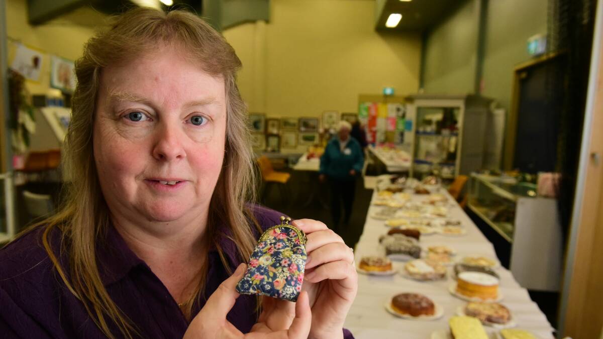 SHOW: Cottage Industry Council's Dawn Blackwell with some of the exhibits on display at this year's Royal Launceston Show Cottage Industry pavilion. Picture Paul Scambler 
