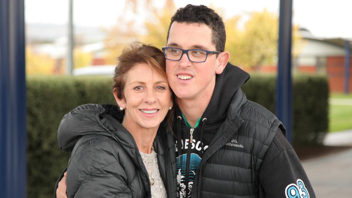 PROUD: Jo Ryan, of Newnham, with her son Ben Gower, 28, who has fragile-x syndrome. Picture: Supplied 