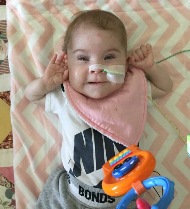 SICK: Sienna Plumbridge is currently fighting Neurofibromatosis type one. Picture: Supplied