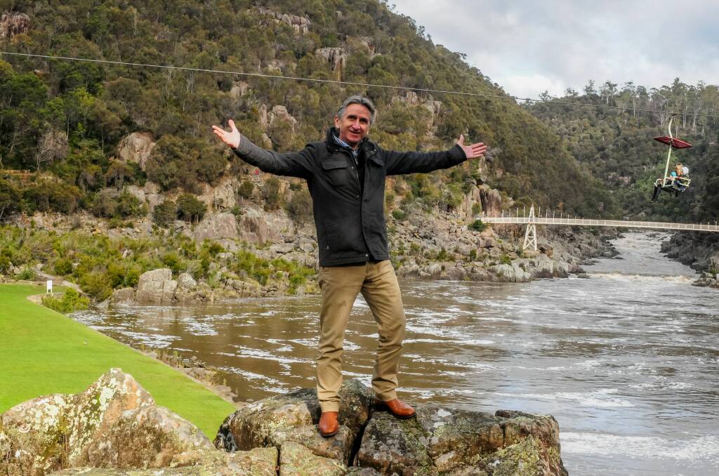 EXCITED: Australian Tourism Awards chairman Daniel Gschwind checks out Cataract Gorge, which will host the 2018 awards ceremony in March. Picture: Neil Richardson