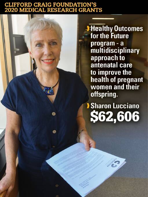 PROJECT: Dietitian and diabetes educator Sharon Lucciano is the recipient of a $62,606 medical research grant from the Clifford Craig Foundation. 
