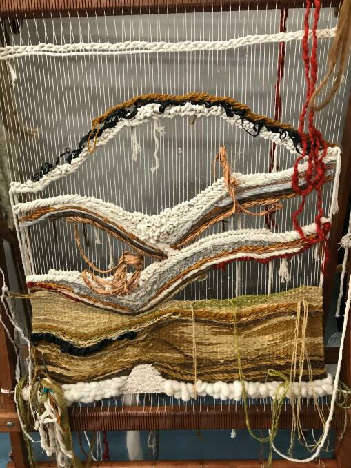 Artist Leanne Ames is based at Deloraine Creative Studios, where she creates large scale macrame pieces inspired by the Tasmanian wilderness. 