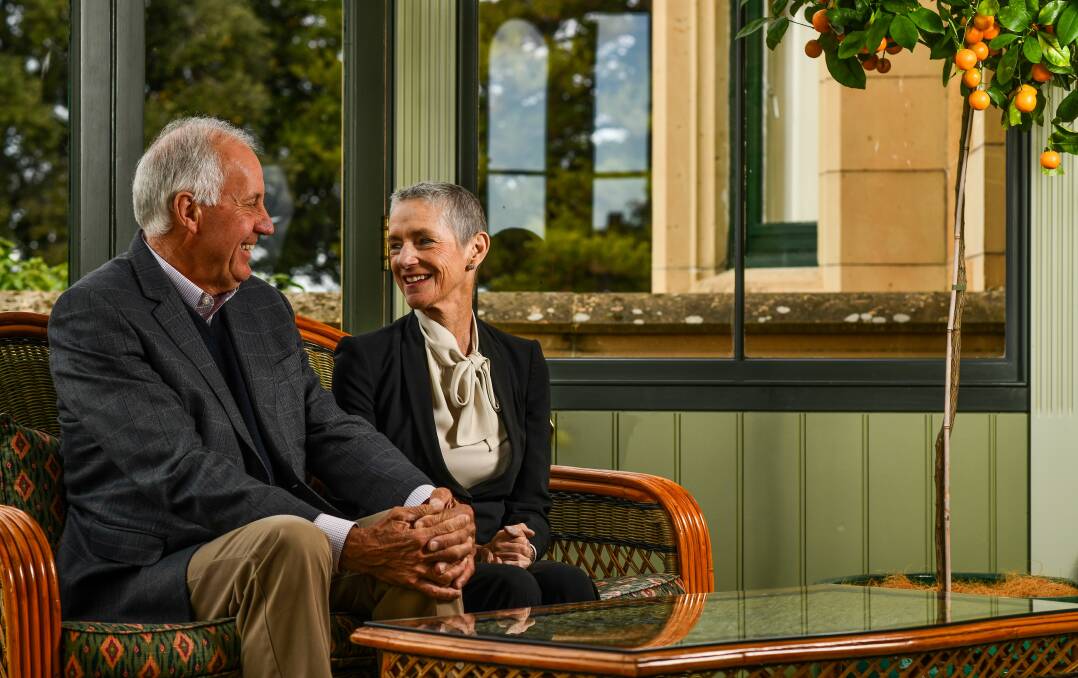 The Honourable Kate Warner, Governor of Tasmania and her husband Richard. 