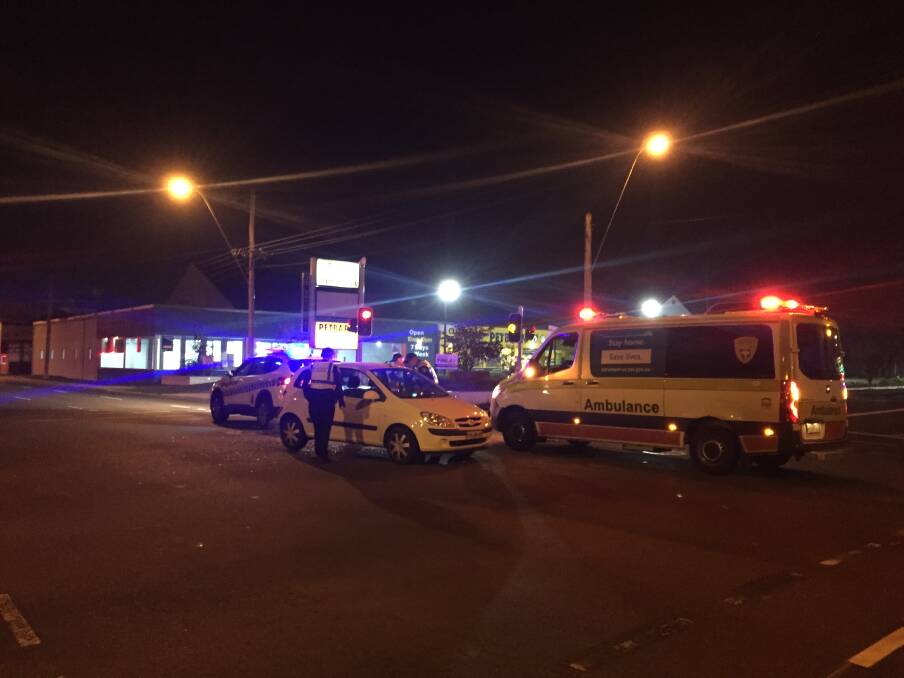 The crash occurred at the intersection of Bathurst and Frederick streets. Picture: Jessica Willard 