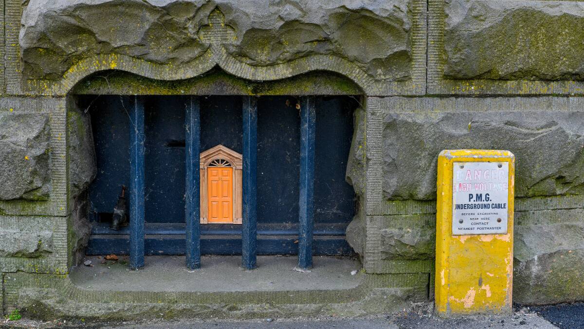 The tiny door, located at Launceston's town clock has been stolen. 