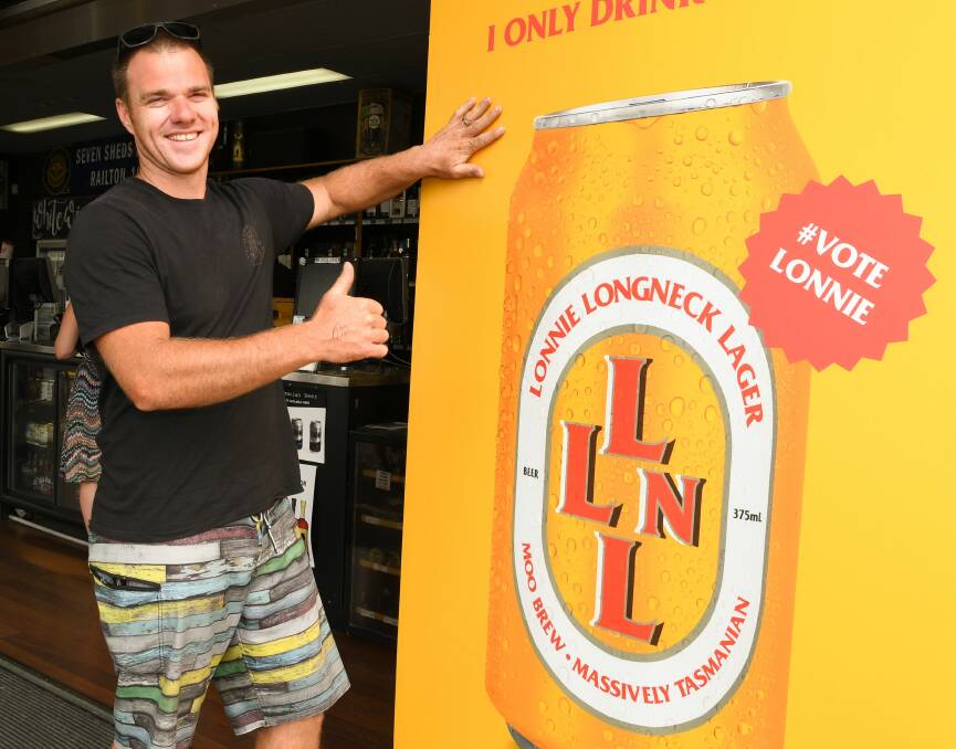 For James Marshall, who recently moved to Launceston from NSW, Lonnie is the only way to go. Pictures: Neil Richardson 